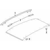 Volkswagen Roof Luggage Carrier Side Rail Gasket - Genuine VW 5G9898182A