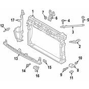 Volkswagen Radiator Support Baffle - Genuine VW 5GE121283G
