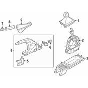 Volkswagen Auto Trans Shift Lever Knob - Genuine VW 5GE713203CQIK
