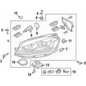 Volkswagen Headlight - Genuine VW 5GE941774B
