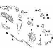 Volkswagen Exterior Door Handle Gasket - Genuine VW 5GG8372109B9
