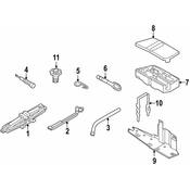 Volkswagen Trunk Floor Storage Box - Genuine VW 5GM012115C