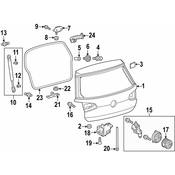 Volkswagen Liftgate Lock Actuator - Genuine VW 5GM827469CFOD