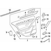 Volkswagen Door Window Belt Weather Strip - Genuine VW 5GM839480C