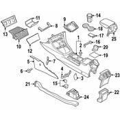 Volkswagen Console Lid - Genuine VW 5GM857351BVX7