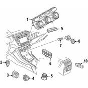 Volkswagen HVAC Temperature Control Panel - Genuine VW 5GM907426KWZU