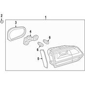 Volkswagen Back Up Light Assembly - Genuine VW 5GM945094D