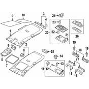 Volkswagen Reading Light - Genuine VW 5GM947105BDYU