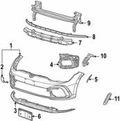 Volkswagen License Plate Bracket - Genuine VW 5H0807287D9B9