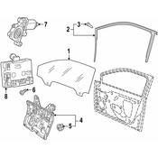 Audi VW Window Regulator Clip - Genuine Audi VW 5H0837485B