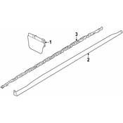 Volkswagen Rocker Panel Molding Bracket - Genuine VW 5H0853493B