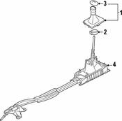 VW Manual Trans Shift Knob - Genuine VW 5H1711113EZER
