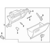 Volkswagen Glove Box Assembly - Genuine VW 5H18570974PK
