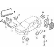 Volkswagen Radio Bracket - Genuine VW 5H1971361