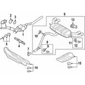 Volkswagen Exhaust Muffler - Genuine VW 5H6253181BF