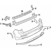 Volkswagen Bumper Guide Bracket - Genuine VW 5H6807393D