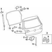 Volkswagen Hatch Seal - Genuine VW 5H6827705C