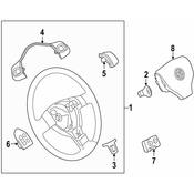 Volkswagen Steering Wheel Trim - Genuine VW 5K0419685PUTF