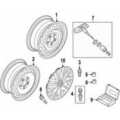 VW Wheel Cover - Genuine VW 5K0601147FVZN