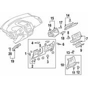 Volkswagen Instrument Panel Storage Compartment - Genuine VW 5M0858373D1QB