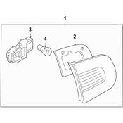 Volkswagen Tail Lamp Socket - Genuine VW 5M0945259A