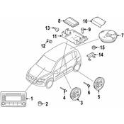 VW Speaker - Genuine VW 5N0035453C