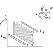 VW Intercooler Seal - Genuine VW 5N0121345D