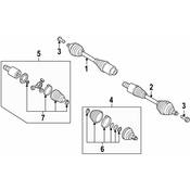 Audi VW CV Joint Kit - Genuine Audi VW 5N0498099BX