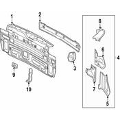 VW Rear Body Panel Extension - Genuine VW 5N0813319