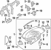 VW Dashboard Air Vent - Genuine VW 5N0819704AXVZ