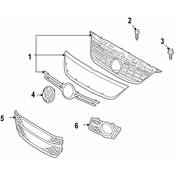 Volkswagen Fog Light Trim - Genuine VW 5N08536659B9