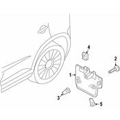 Volkswagen Mud Flap - Genuine VW 5N0854855A9B9