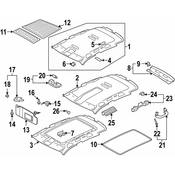 Volkswagen Sun Visor - Genuine VW 5N0857551P4T6