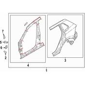 Volkswagen Door Hinge Reinforcement - Genuine VW 5NA810221