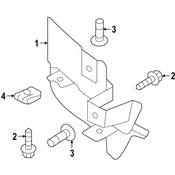 Volkswagen Mud Guard - Genuine VW 5NA854856B