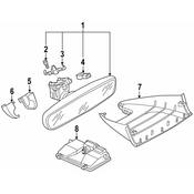 Volkswagen Interior Rear View Mirror Cover - Genuine VW 5NA85863482V