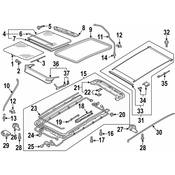 Volkswagen Sunroof Opening Trim - Genuine VW 5NA898259A