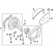 VW Mirror Turn Signal Light Assembly - Genuine VW 5NA949102A