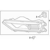 VW Fog Light Assembly - Genuine VW 5NL941700