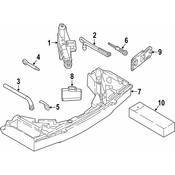Volkswagen Trunk Floor Storage Box - Genuine VW 5NN012115