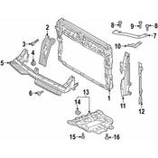 Volkswagen Radiator Support Baffle - Genuine VW 5NN121284G