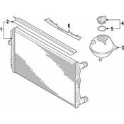 Volkswagen Radiator Support Access Cover - Genuine VW 5NN121330C