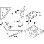 Volkswagen Kick Panel Trim - Genuine VW 5NN863484RM5