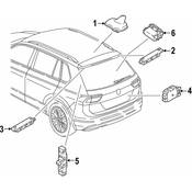 Volkswagen Radio Antenna Assembly - Genuine VW 5Q0035507AA5FQ