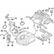 Audi VW Fuel Tank Shield - Genuine Audi VW 5Q0201307T