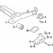 VW Axle Support Bushing - Genuine VW 5Q0501541E
