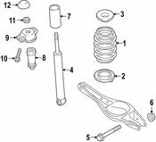 Audi VW Jounce Bumper - Genuine Audi VW 5Q0511357S