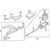 Volkswagen Auto Trans Shift Lever Bracket - Genuine VW 5Q0713079