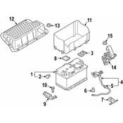 Audi VW Battery Hold Down - Genuine Audi VW 5Q0803123B