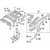 Audi VW Suspension Control Arm Reinforcement - Genuine Audi VW 5Q0814442B